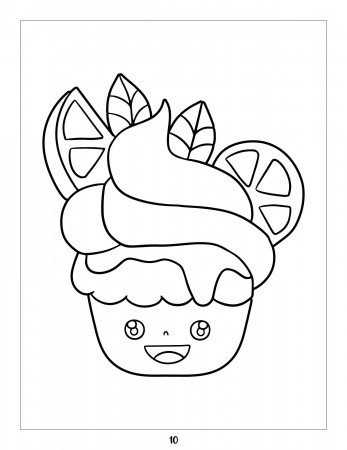 10 Cupcake Design Coloring Pages II Digital Download II - Etsy