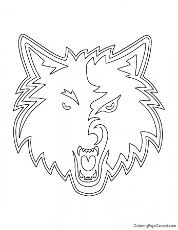 NBA Minnesota Timberwolves Logo Coloring Page | Coloring Page Central