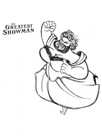 The Greatest Showman coloring page - Free printable