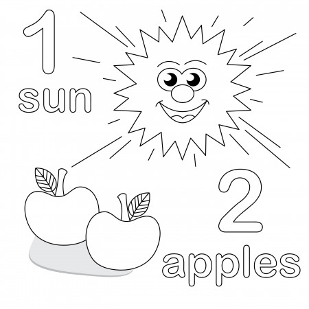 Number Counting Coloring Pages for Preschool - Get Coloring Pages