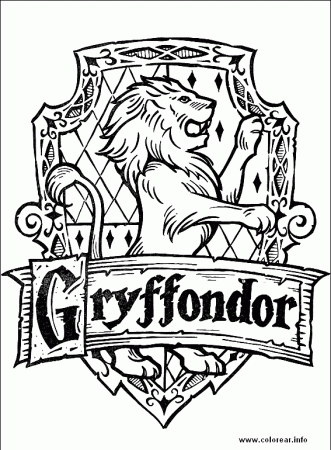 Gryffondor Coloring Pages - Get Coloring Pages