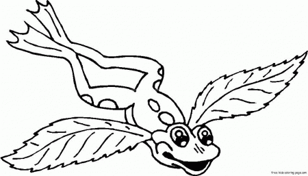 Angel With Wings Coloring Page - Coloring Pages For All Ages