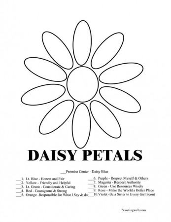 Daisy Girl Scout Coloring Pages Free | Free Printable Coloring ...