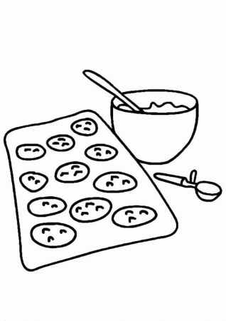 Baking Cookies is Done Coloring Pages | Best Place to Color