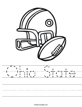 Ohio State Coloring Page - Coloring Pages for Kids and for Adults