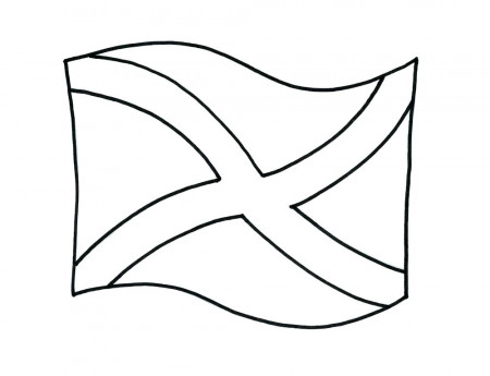 Scotland Flag Outline