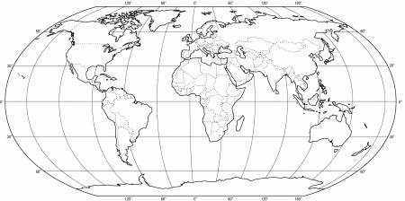 World Map Coloring Page For Kids - Coloring Pages for Kids and for ...