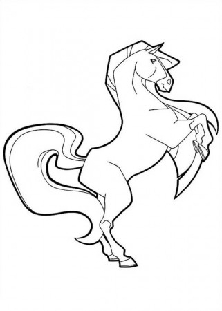 Scarlet Rearing in Horseland Coloring Pages | Batch Coloring