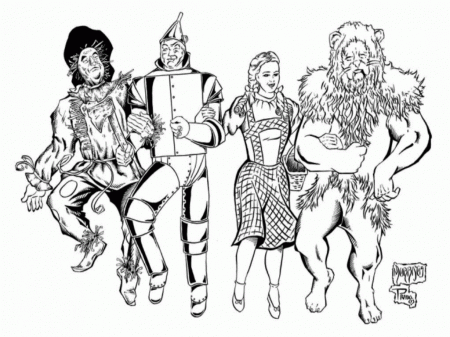 Wizard Of Oz Coloring Page