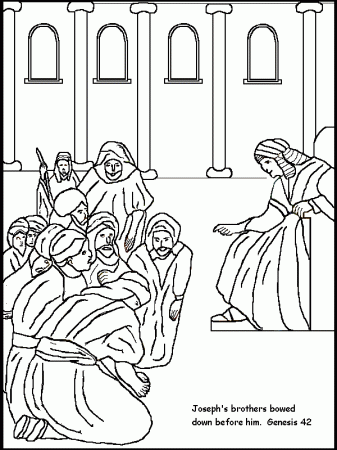 Joseph And His Brothers Coloring Pages