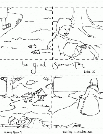 The Good Samaritan Coloring Pages | Free Printable Coloring Pages