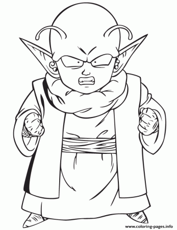 Print dragon ball z dende coloring page Coloring pages