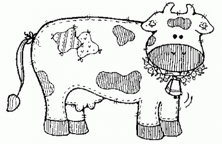 Cute Cow Coloring Pages Cow Face Coloring Sheet. Kids Coloring ...