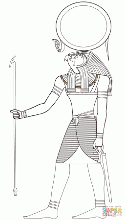 Egyptian God Ra coloring page | Free Printable Coloring Pages