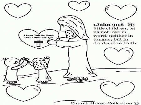 Jesus Loves The Little Children Coloring Page | Best Coloring Page ...