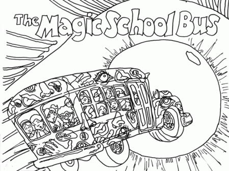 Magic school bus clipart black and white - ClipartFest