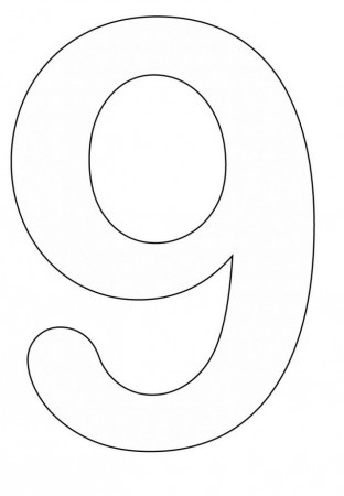 Free Number 9 Coloring Page, Download Free Clip Art, Free Clip Art ...
