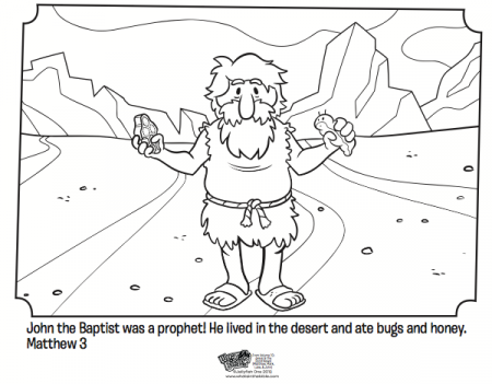 John the Baptist - Bible Coloring Pages | What's in the Bible?