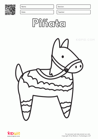 Cinco de Mayo Coloring Pages for Kids - Kidpid