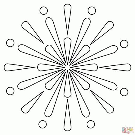 Fireworks coloring page | Free Printable Coloring Pages
