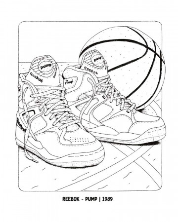 Sneaker Coloring Book: 46 Iconic Models