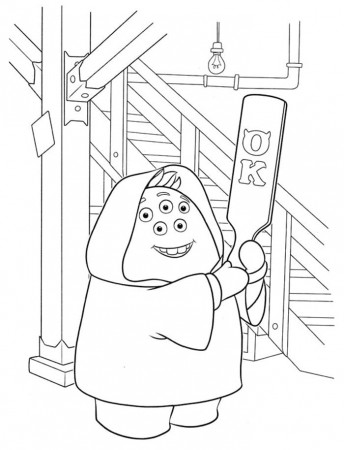 Scott Squibbles from Monsters University Coloring Page - Free Printable Coloring  Pages for Kids