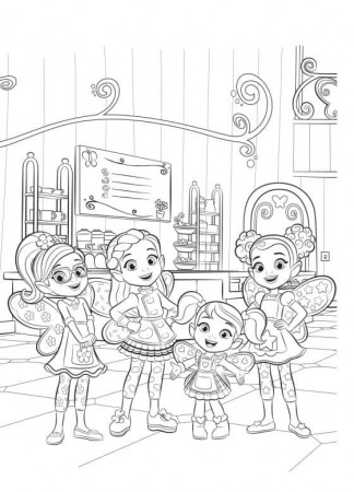 Characters from Butterbean's Cafe 1 Coloring Page - Free Printable Coloring  Pages for Kids