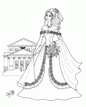 Fashion Printable Coloring Pages | Barbie coloring pages, Princess coloring  pages, Coloring pages for girls