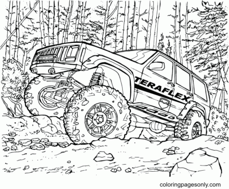 Jeep Coloring Pages - Coloring Pages For Kids And Adults