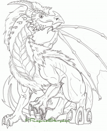Related Dragon Coloring Pages item-11584, Dragon Coloring Pages ...