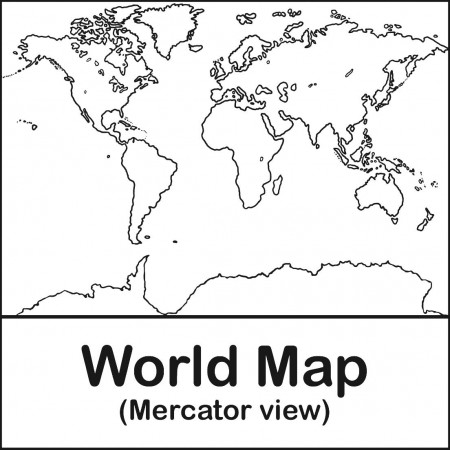 World Map Continents Outline Free Biome Coloring Pages Page ...