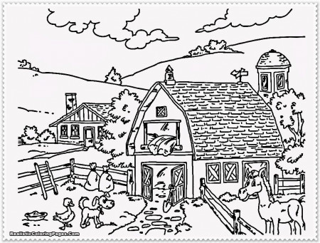 Detailed Landscape Coloring Pages For Adults | Coloring Online