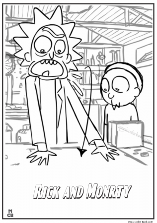 Magic Color Book — Rick Morty Coloring Pages Coloring pages are...