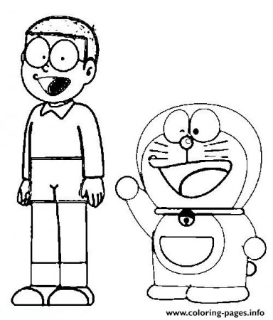 Free Nobita And Doraemon551f Coloring Pages Printable