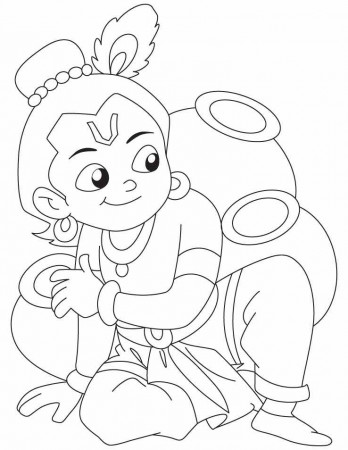 Krishna Coloring Pages - Coloring Pages Kids 2019