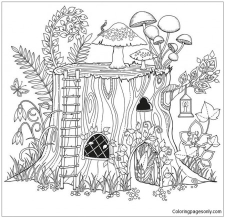 Secret Garden 1 Coloring Page - Free Coloring Pages Online