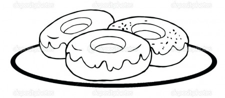 Donut Coloring Page at GetDrawings | Free download