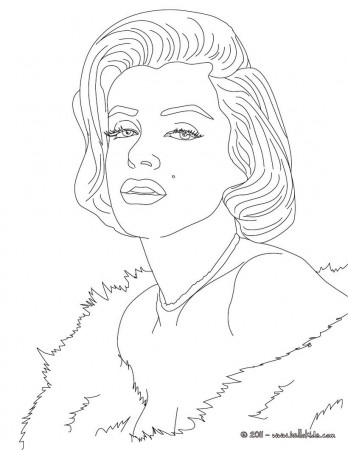 Art Famou Page Coloring Book | MARYLIN MONROE coloring page ...