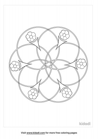 Rose Window Coloring Pages | Free Flowers Coloring Pages | Kidadl