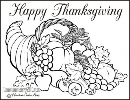 Free Printable Coloring Pages Cornucopia - Coloring