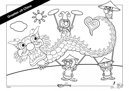 Efteling Kleurplaat Jokie Groeten uit China | coloring pages ...