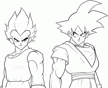 Goku Coloring Page - Coloring Pages for Kids and for Adults