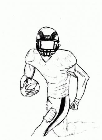 Free Football Player Coloring Sheet - Pa-g.co