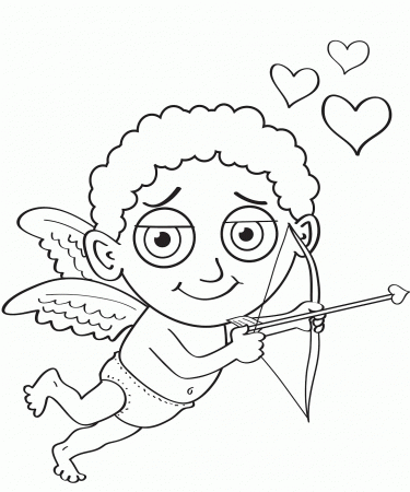 Cupid Coloring Pages and Book | UniqueColoringPages