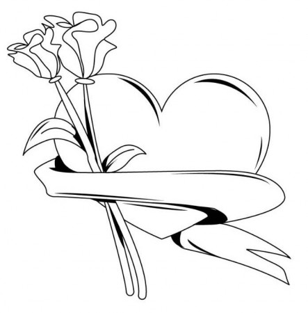 Free Coloring Pages Of Roses - Coloring