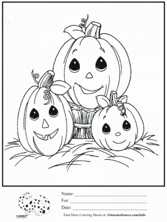 kids coloring page precious moments halloween pumpkin patch ...