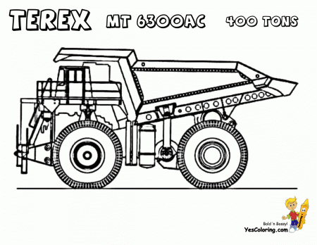Dirty Dump Truck Coloring Pages | Dump Trucks | Free ...