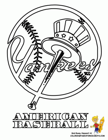 New York Yankees - Coloring Pages for Kids and for Adults