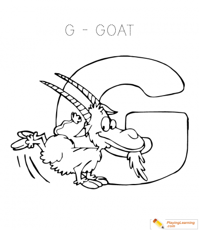 Letter G Coloring Page | Free Letter G Coloring Page