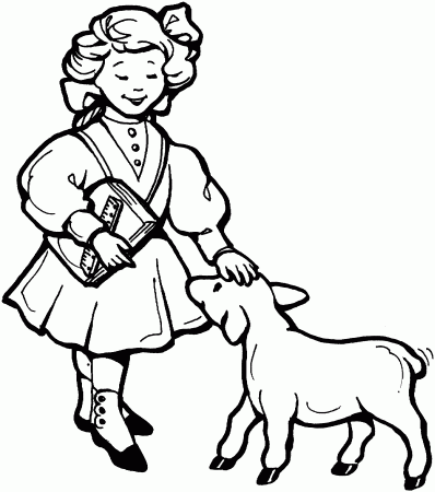 Mary Had A Little Lamb darwing free image download